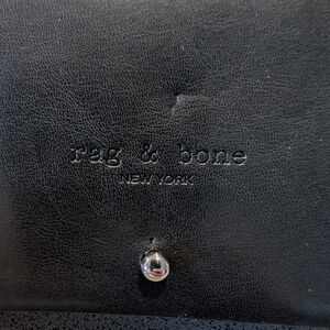 Rag & Bone Black Leather Glasses Case